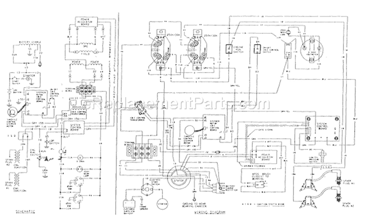 Page E Diagram and Parts List for 0497-0  Briggs and Stratton Generator